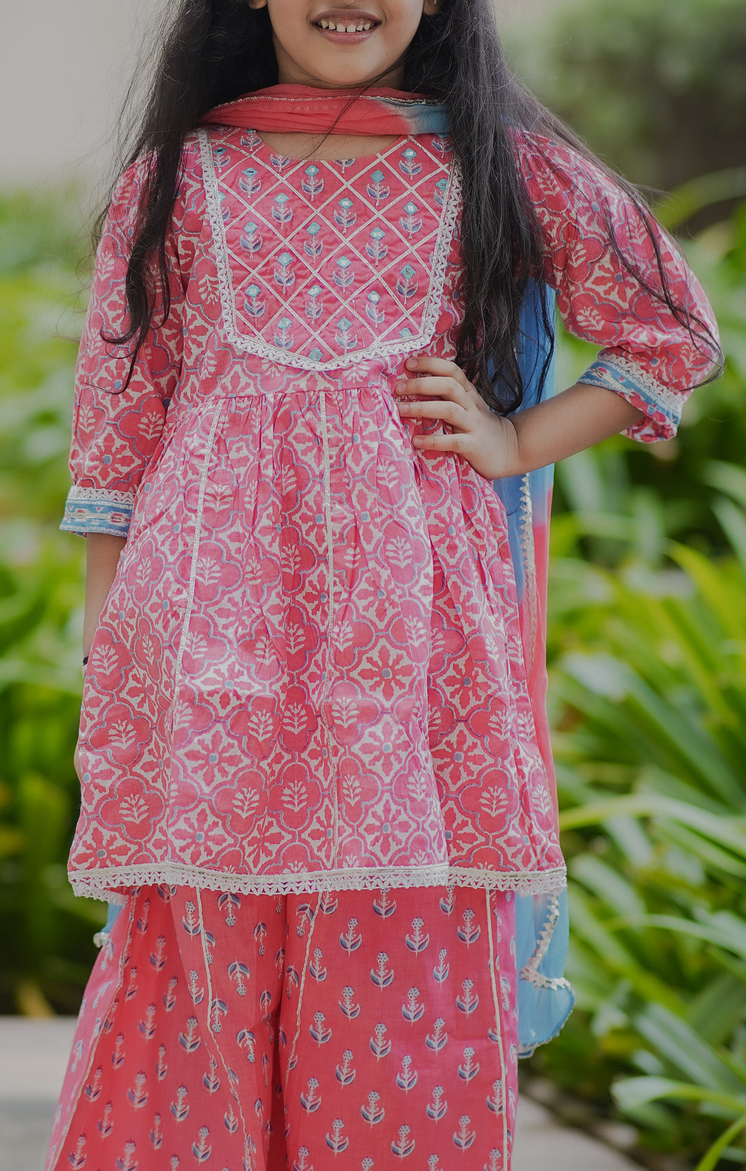 Fuchsia Pink Palazzo Set