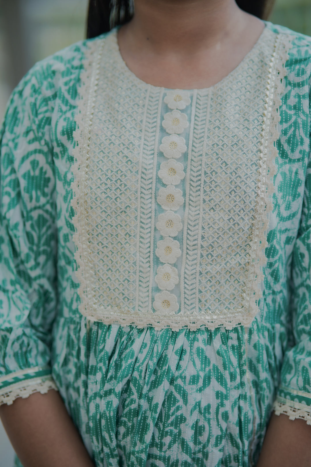 Turquoise Sharara Set